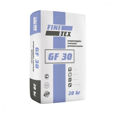 Сухая смесь штукатурная (гипсовая) FINITEX GF 30 (20кг)50 шт в паллете