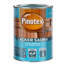 Лак водный Пинотекс LACKER SAUNA 20 полуматовый 2,7л 