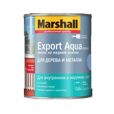 Краска Marshall Export Agua белая глянц (0,8л) 