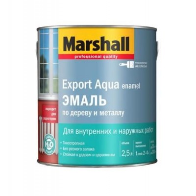 Краска Marshall Export Agua белая п/мат (2,5л) 